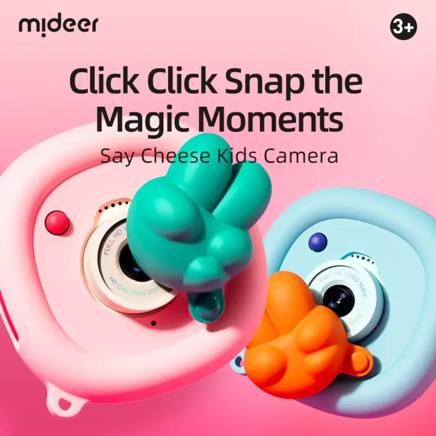 Mideer Aparat dziecięcy Say Cheese! - różowy