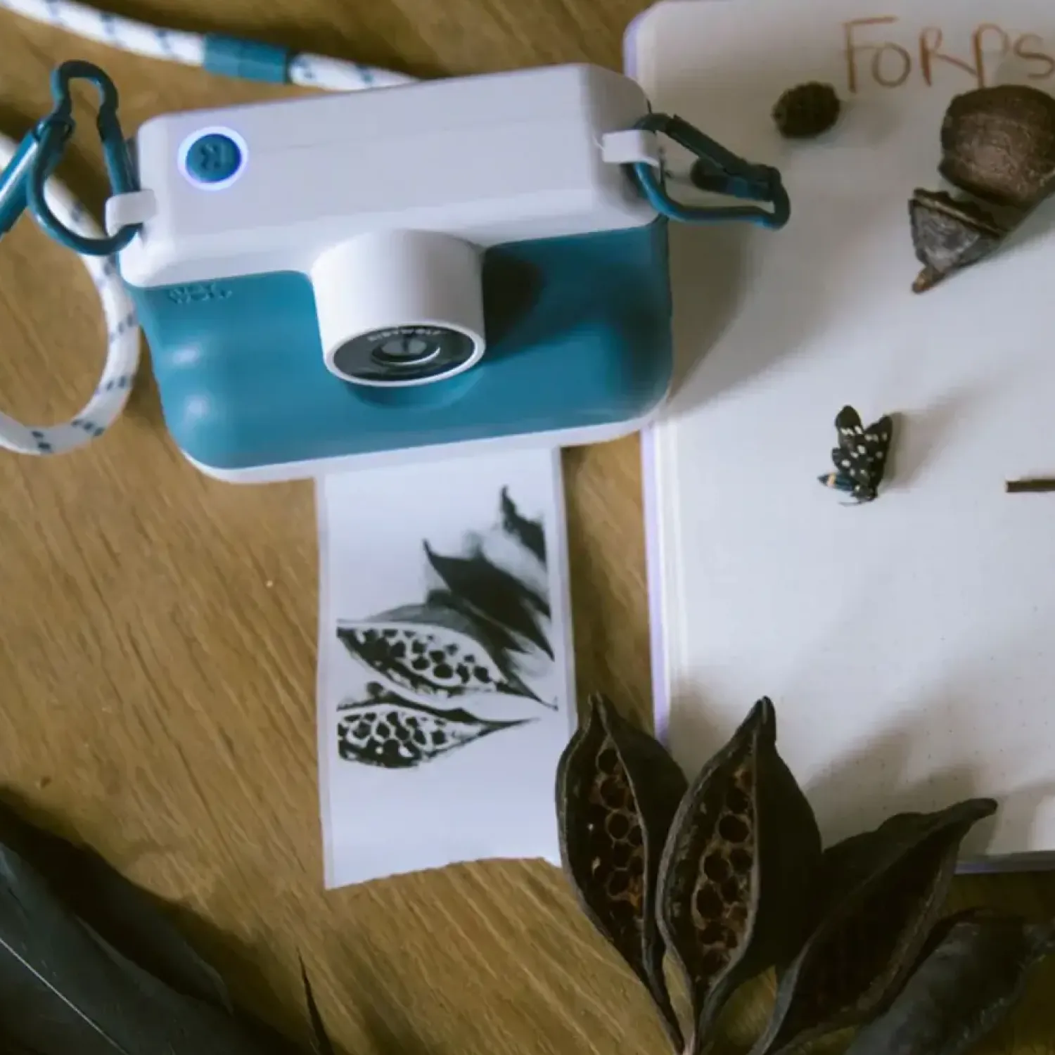 Kidywolf Aparat z drukarką dla dzieci K-PRINT - BLUE