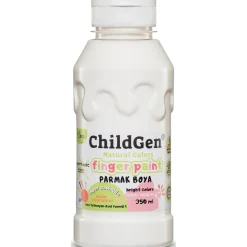 ChildGen Łatwo zmywalna farba do malowania palcami, BIAŁA, 350 ml