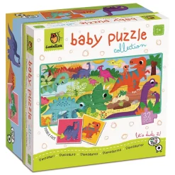 Ludattica Baby puzzle - dwustronne puzzle dla najmłodszych - DINOZAURY