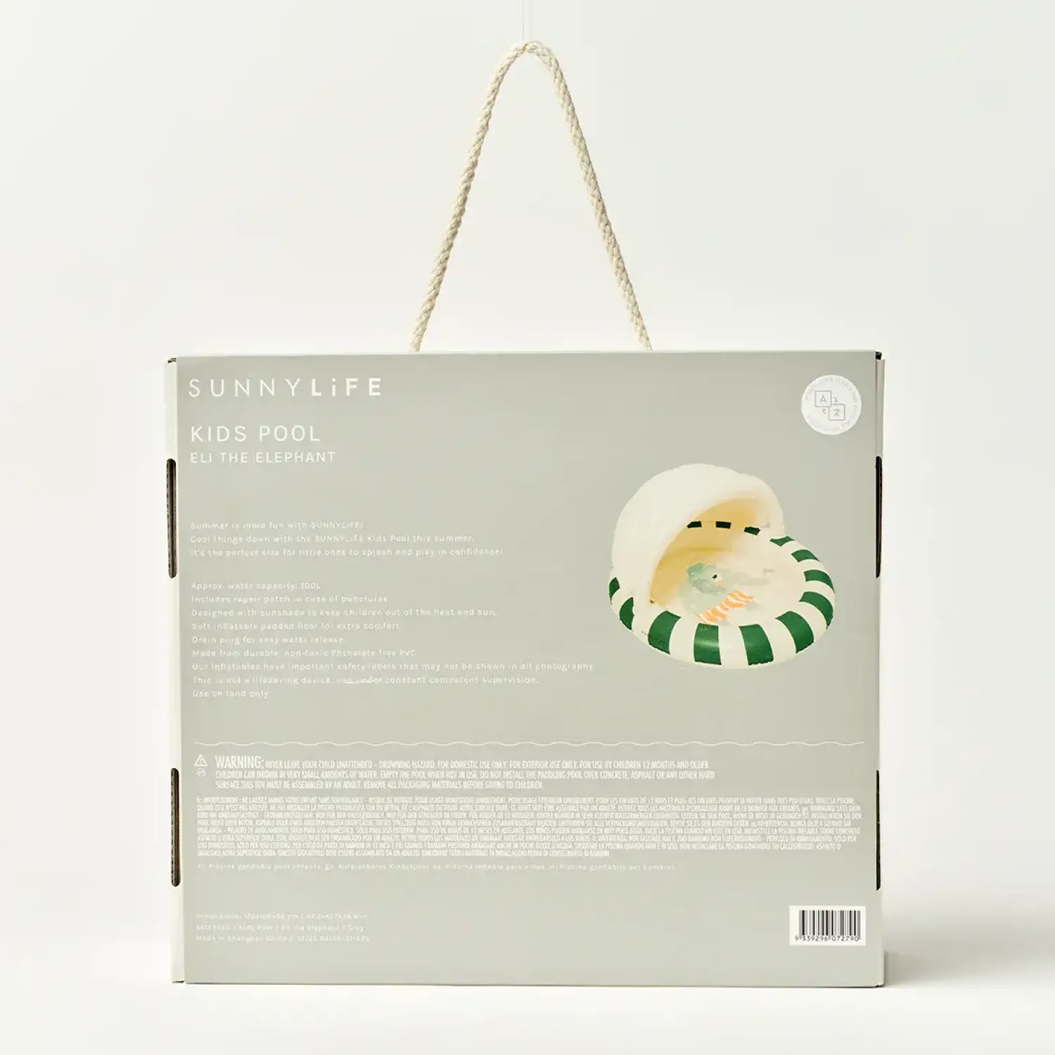 Sunny Life Basen z daszkiem - Eli the Elephant