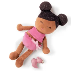 LullaBaby Bath Doll - lalka przytulanka do kąpieli - brunetka, wersja bez ręczniczka