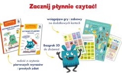 Kapitan Nauka Bazgraki czytają wyrazy i zdania. Czytanie sylabowe. Teczka edukacyjna.