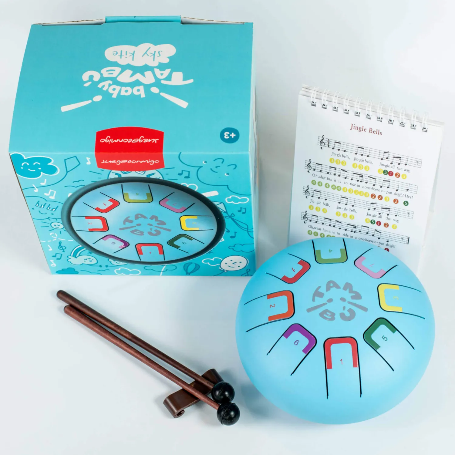 Juegaconmigo Bębenek językowy Baby Tambu śr. 15cm - Sky Kite