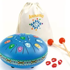 Djeco Bębenek językowy NIEBIESKI duży, śr. 20cm