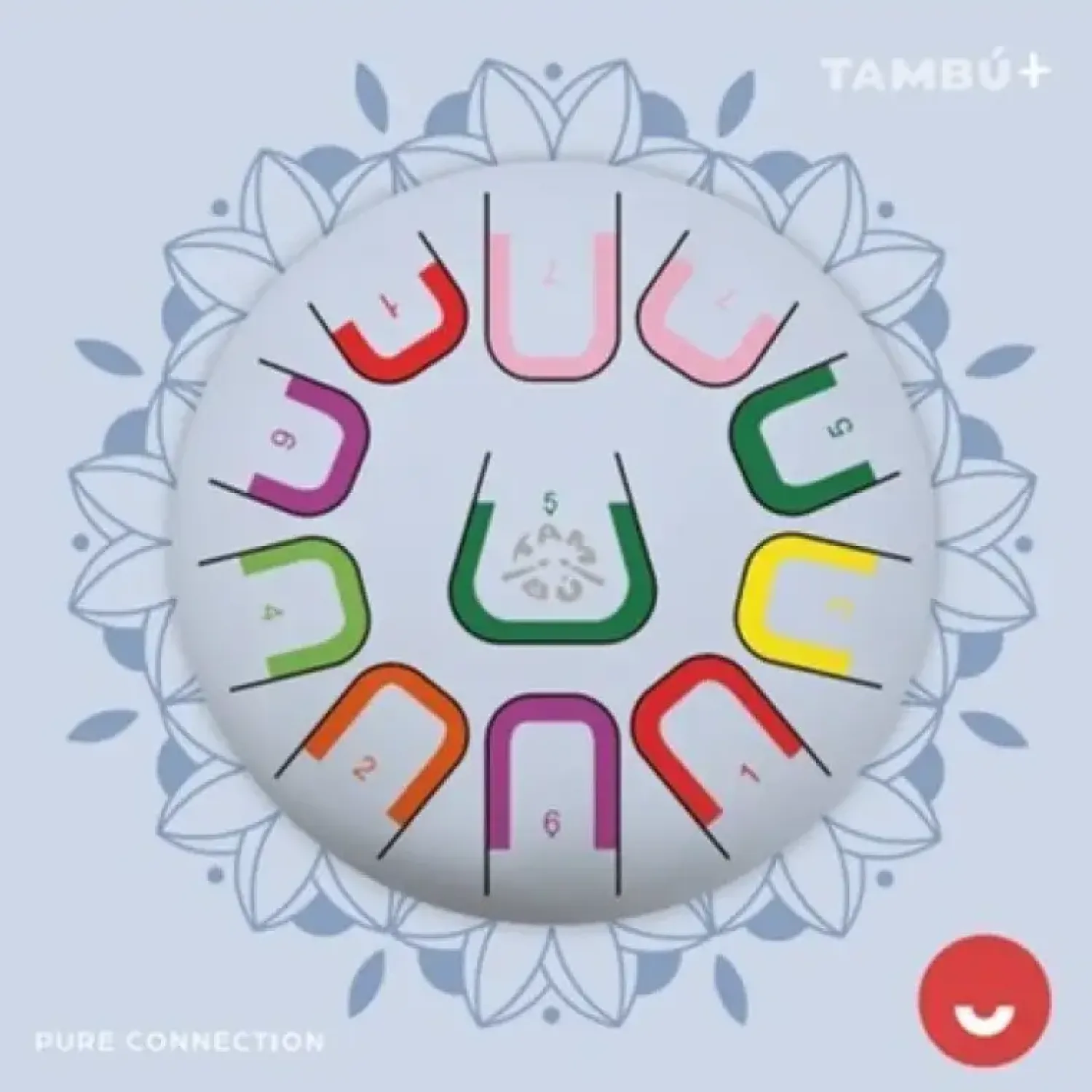 Juegaconmigo Bębenek językowy Tambu śr. 25cm - Pure Connection
