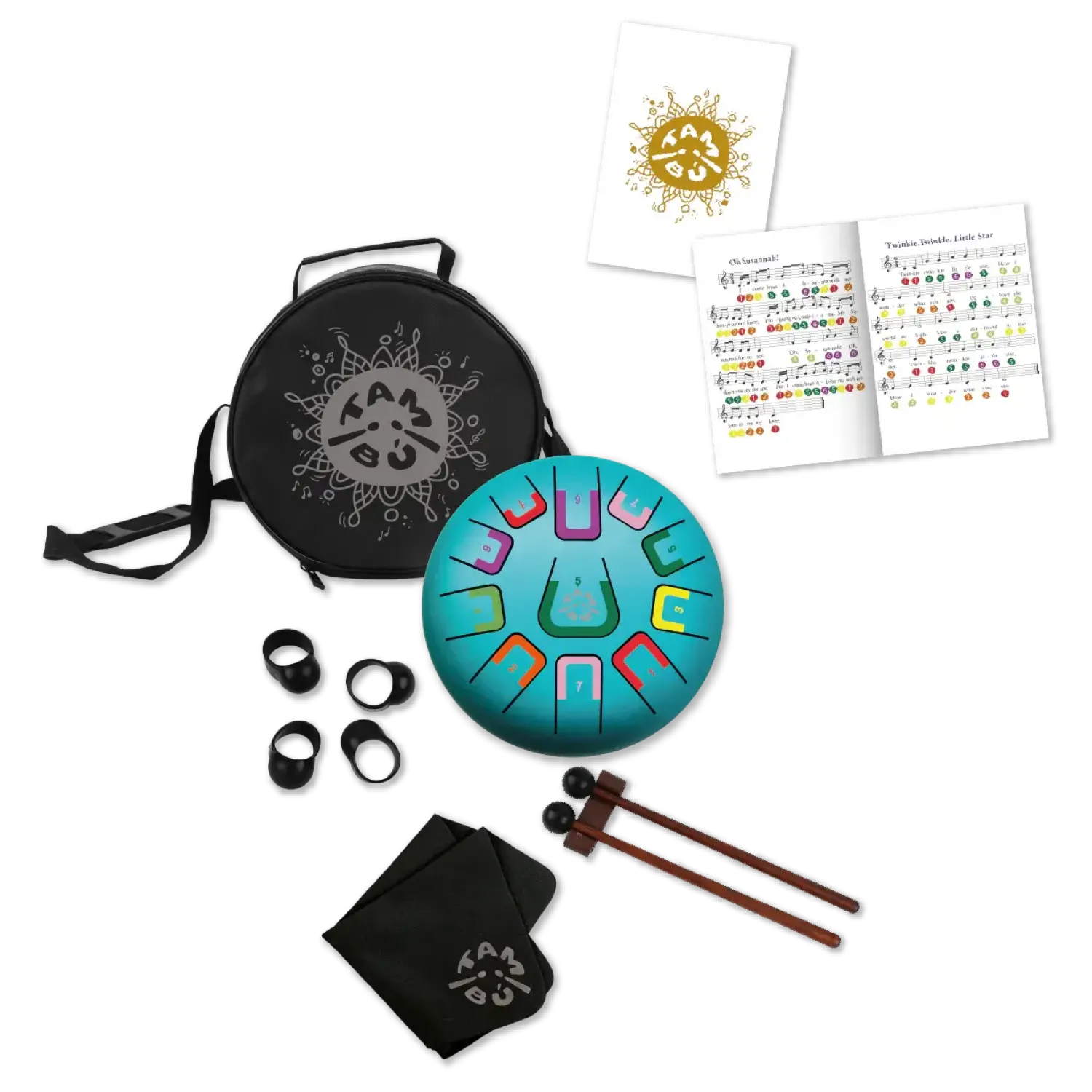 Juegaconmigo Bębenek językowy Tambu śr. 20cm - Under the sea