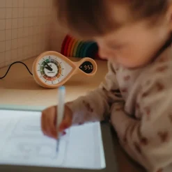 Dzieci Kidywolf Budzik edukacyjny KIDYALARM - melonowy