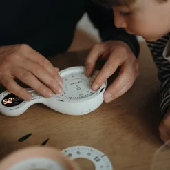 Dzieci Kidywolf Budzik edukacyjny KIDYALARM - melonowy