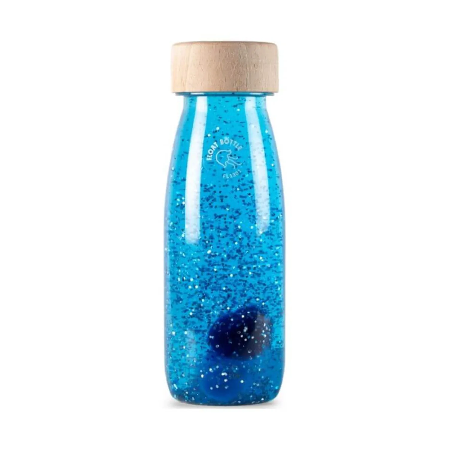 Petit Boum Butelka sensoryczna FLOAT niebieska