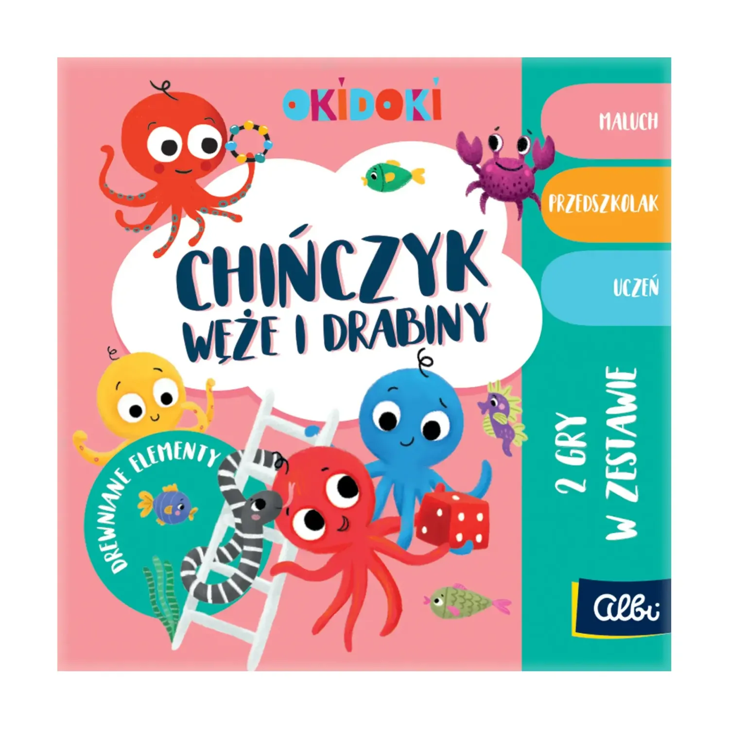 Albi Chińczyk. Węże i drabiny - OKIDOKI
