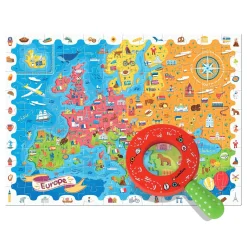 Ludattica DETECTIVE PUZZLE - puzzle, gra detektywistyczna - MAPA EUROPY