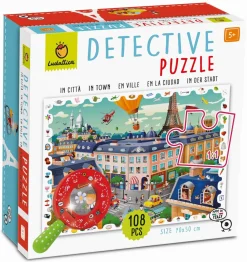 Ludattica DETECTIVE PUZZLE - puzzle, gra detektywistyczna - MIASTO