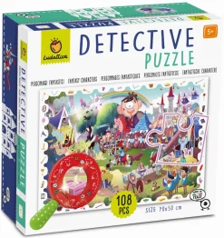 Ludattica DETECTIVE PUZZLE - puzzle, gra detektywistyczna - BAŚNIOWA KRAINA