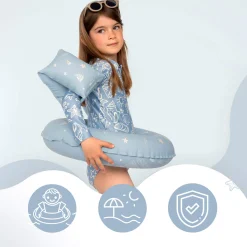 SIPO Dmuchane koło do pływania dla dzieci 3-6 lat (15-30 kg) - niebieskie