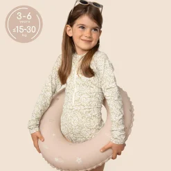 SIPO Dmuchane koło do pływania dla dzieci 3-6 lat (15-30 kg) - beżowe