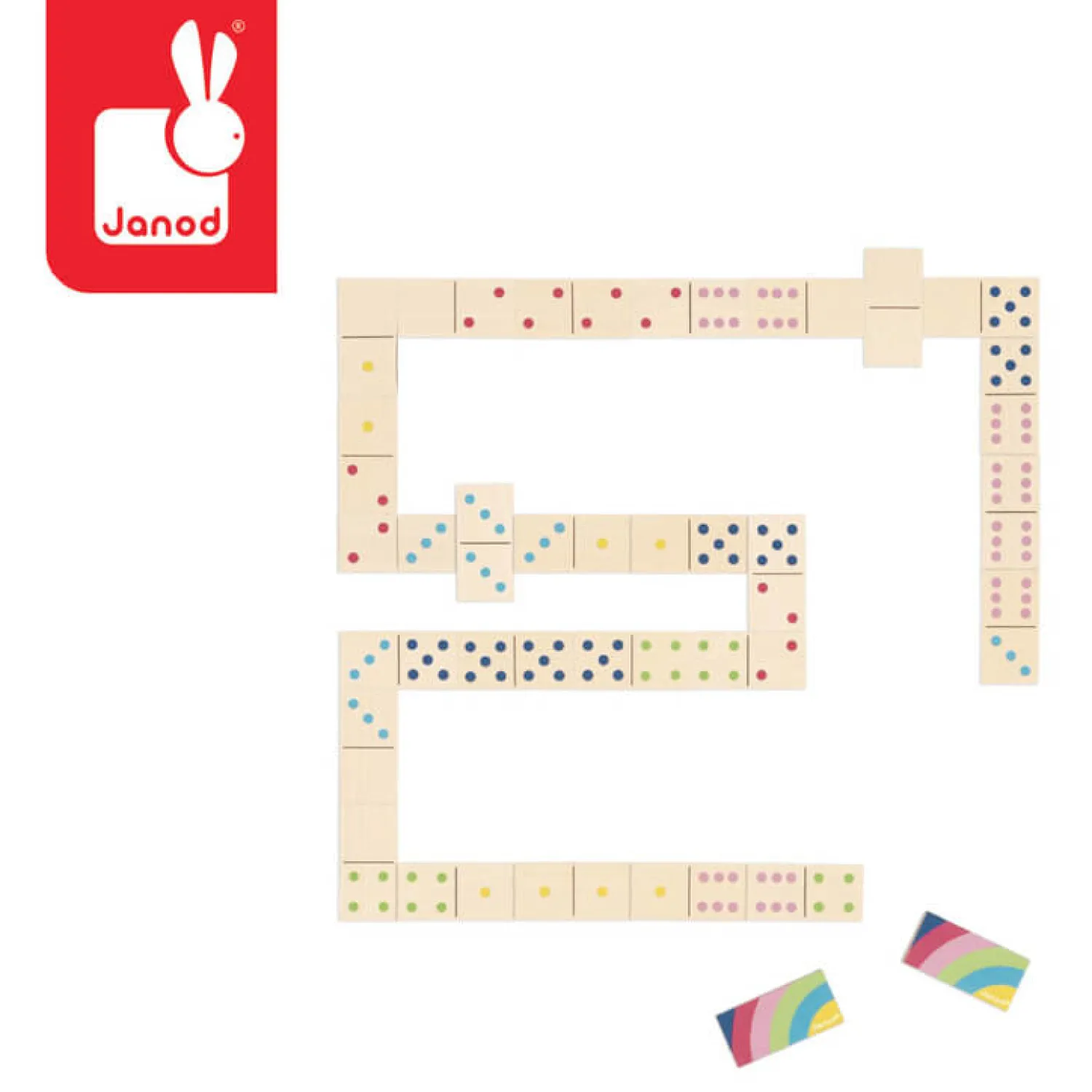 Janod Domino drewniane 3+