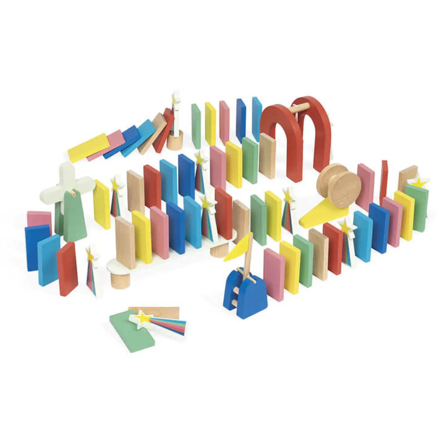 Janod Domino Tor przeszkód 100 el. 3+