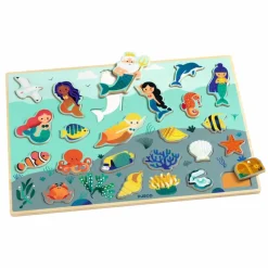 Djeco Drewniana łamigłówka OCEAN 2+