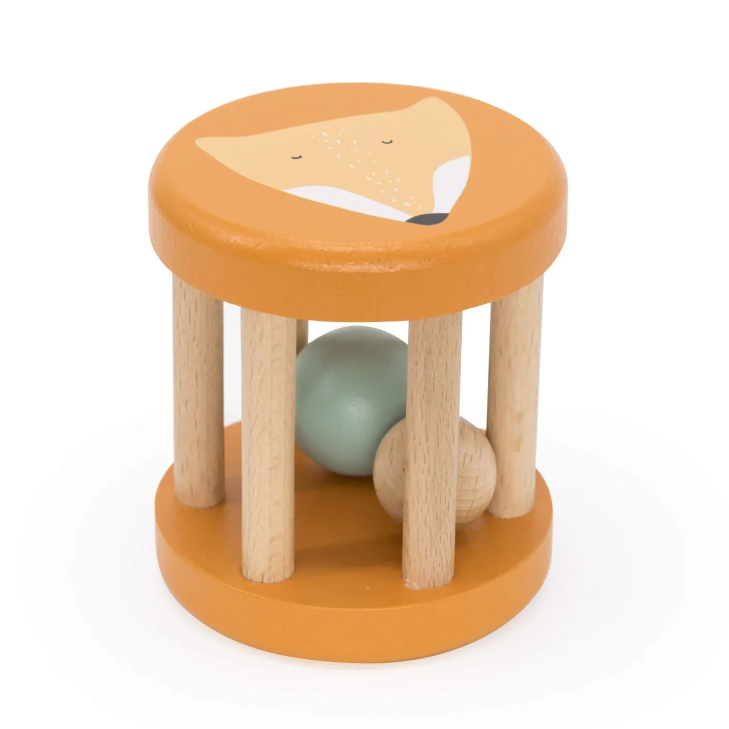 Trixie Drewniana grzechotka roller - Lis