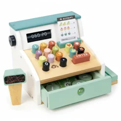 Tender Leaf Toys Drewniana kasa sklepowa ze skanerem
