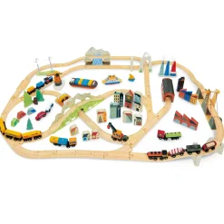 Tender Leaf Toys Drewniana kolejka - Podróż po górach