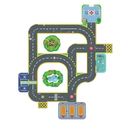 Djeco Drewniana układanka 3D MIASTO CRAZY MOTORS