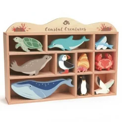 Tender Leaf Toys Drewniane figurki do zabawy - zwierzęta morskie