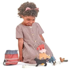 Tender Leaf Toys Drewniane figurki do zabawy - zwierzęta zagrodowe