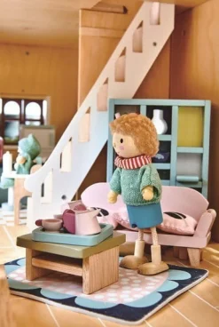 Tender Leaf Toys Drewniane meble do domku dla lalek - salon