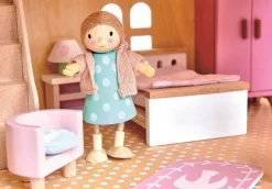Tender Leaf Toys Drewniane meble do domku dla lalek - sypialnia