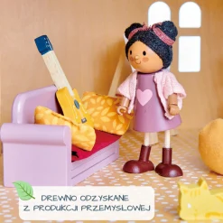 Tender Leaf Toys Drewniane meble do domku dla lalek - pokój młodzieżowy