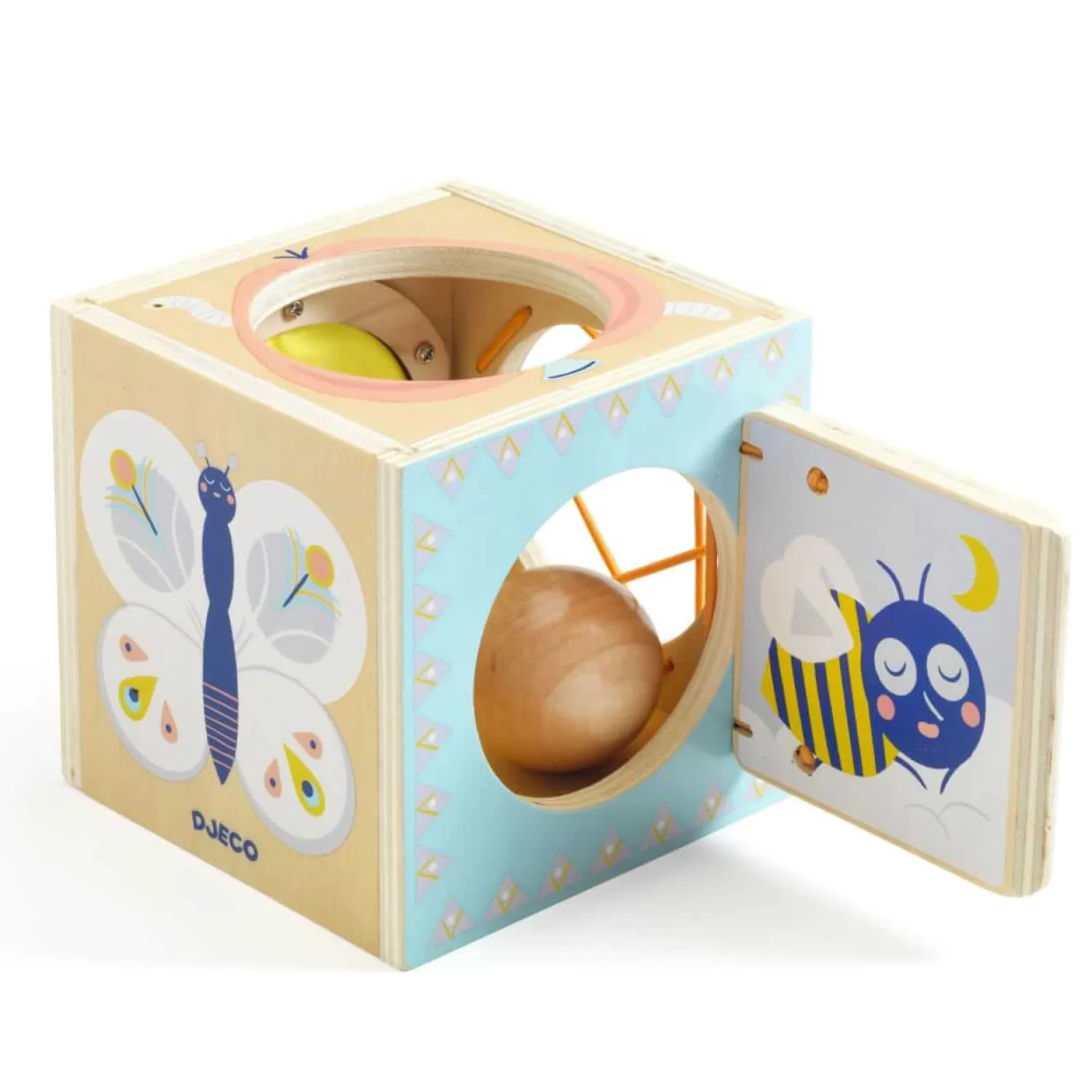 Djeco Drewniane pudełko sensoryczne BABYBOX