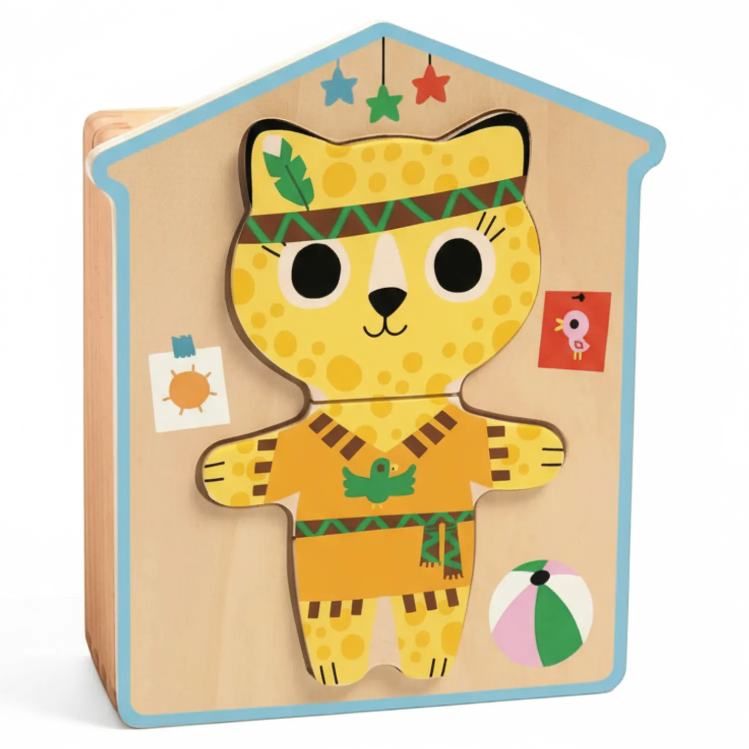 Djeco Drewniane puzzle PRZEBIERANKI