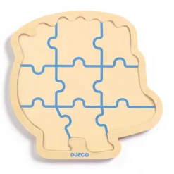 Djeco Drewniane puzzle w ramce JEŻ
