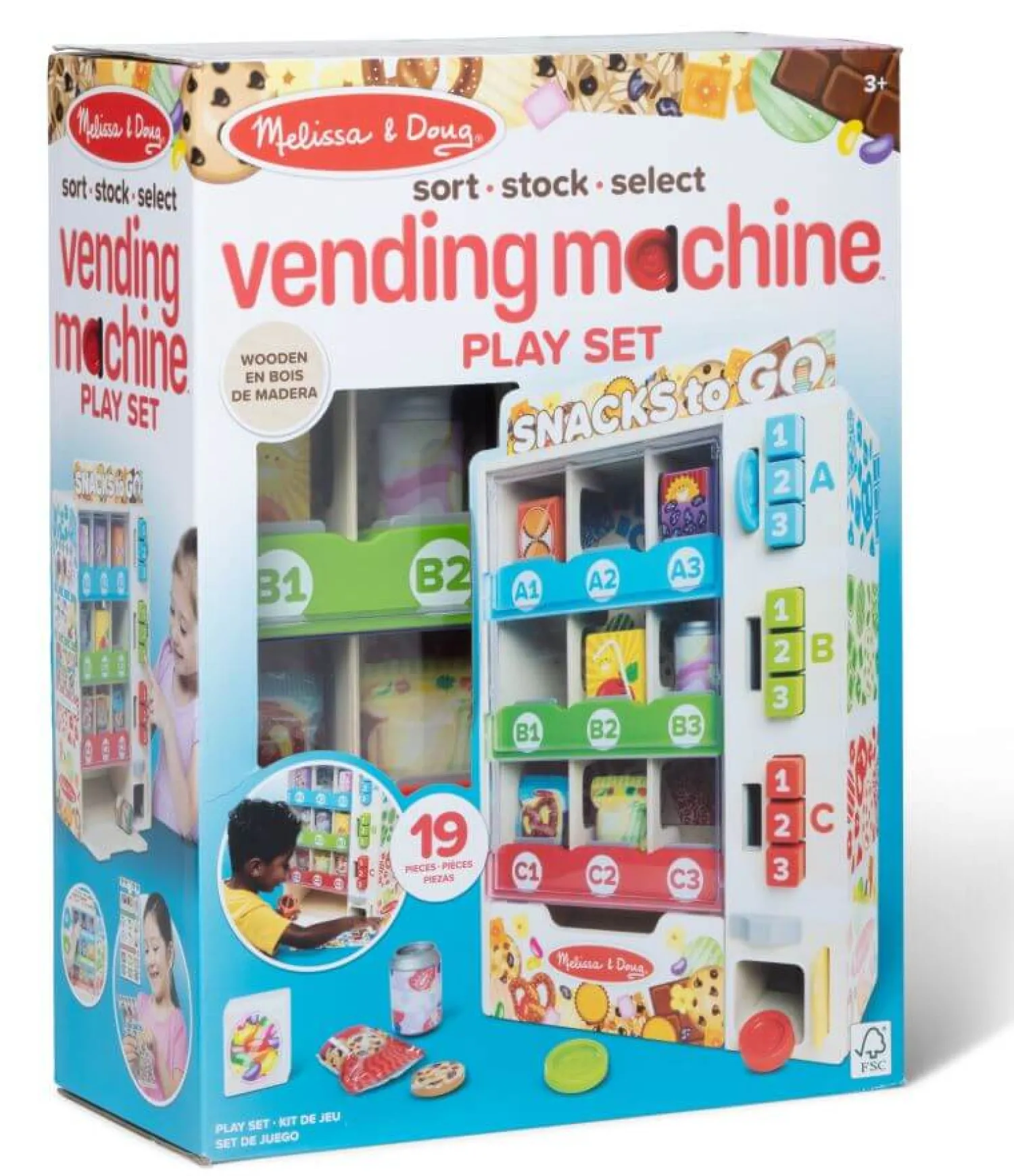 Melissa & Doug Drewniany automat Snack to Go