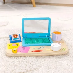 Melissa & Doug Drewniany laptop edukacyjny dla najmłodszych