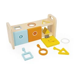 Janod Drewniany sorter z kluczykami Essentiel