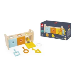 Janod Drewniany sorter z kluczykami Essentiel