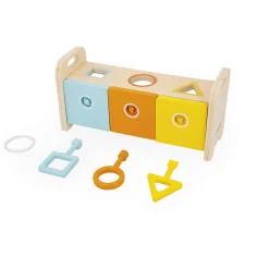 Janod Drewniany sorter z kluczykami Essentiel