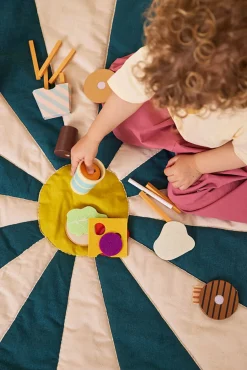 Kids Concept Drewniany zestaw „menu hamburgerowe”