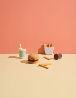 Kids Concept Drewniany zestaw „menu hamburgerowe”