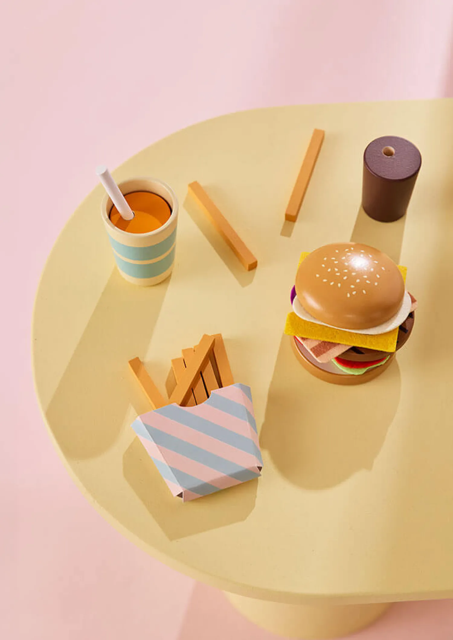 Kids Concept Drewniany zestaw „menu hamburgerowe”