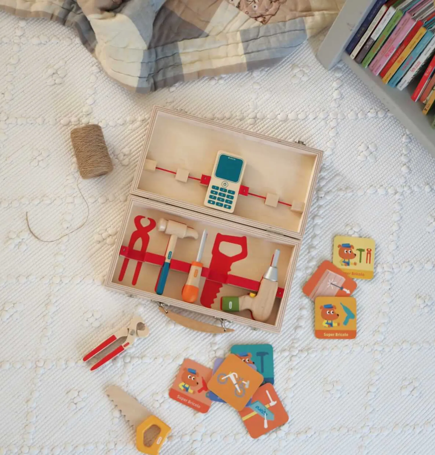 Djeco Drewniany zestaw Super Bricolo 3+