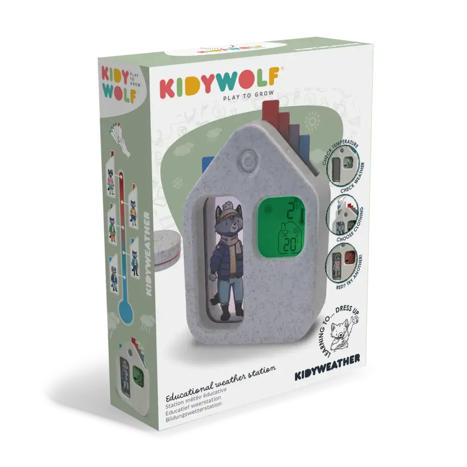 Kidywolf Edukacyjna stacja pogodowa KIDYWEATHER