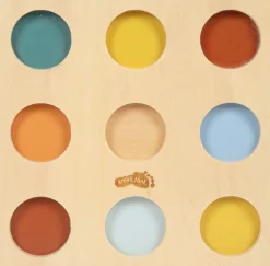 Small Foot Edukacyjny sorter Montessori z drewnianymi kulkami i planszą