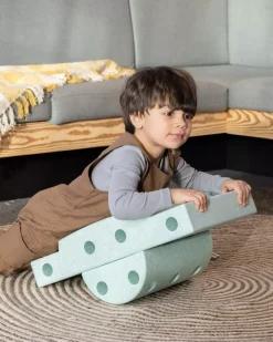 MODU Explorer set - Kreatywne klocki rozwijające motorykę dużą: Ocean Mint, Forest Green 8w1