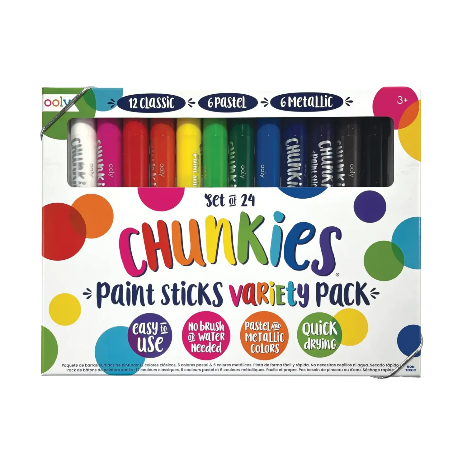 Ooly Farba w kredce 24 szt., Chunkies Paint Sticks