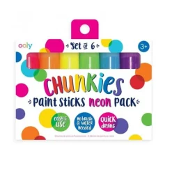 Ooly Farba w kredce 6 szt., Chunkies Paint Sticks - Neonowe