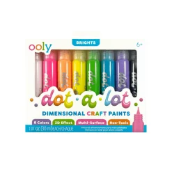 Ooly Farby Kropkowe Dot-A-Lot, Jaskrawe, 8 farb